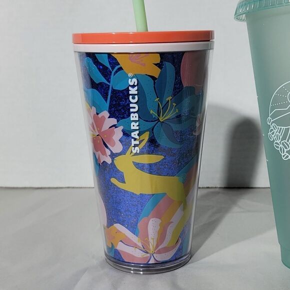 Starbucks 2021 Spring Tumbler bunny Coffee cup16oz - Picture 2 of 5